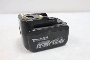 S0732 (1) & 中古品 マキタ makita 14.4V 6.0Ah リチウムイオンバッテリ BL1460B 純正