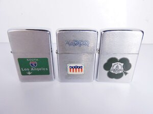 正規品 ジッポー ZIPPO オイルライター ロスアンゼルス ルート5 ポリス アメリカデザイン 3点セット