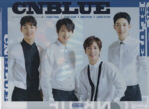 韓国　K-POP ☆CNBLUE シーエヌブルー☆　クリアファイル　A4サイズ　クリアホルダー P-58