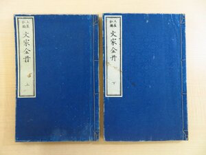 魏禧 (冰叔) 著 土屋弘編『文家金丹』（全二冊揃）明治13年 晩晴舎蔵版 明治時代和本 中国清代の文人・魏禧の漢文集 漢籍唐本和刻本