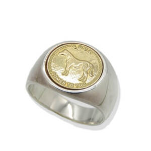 SYMPATHY OF SOUL シンパシーオブソウル リング R1901SY8L Classic Coin Ring Luck Horse K18YG SV925 クラシックコイン 17.5号 28009244