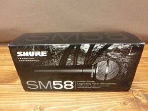 【OY-3305】未使用 SHURE シュアー マイクロフォン SM58S 純正ケース 純正マイクホルダー付 東京引取可【千円市場】