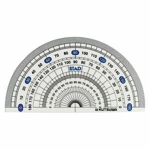 （まとめ買い）クツワ STAD メタクリル分度器 12cm HPP120 〔10個セット〕