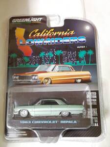 GREENLIGHT 1/64 1963CHEVROLETシボレーIMPALA CALIFORNIA LOWRIDERS グリーンライト カリフォルニアローライダー シボレー インパラ