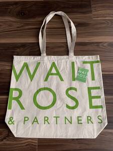 イギリス☆WAITROSE ロゴトートバッグ