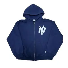 【Akimbo Club】 NY NAVY ZIP HOODIE