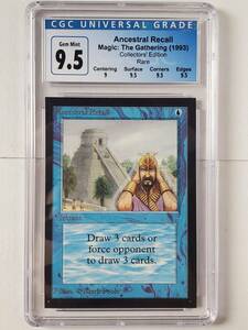 ●MTG●金枠● CE Ancestral Recall(英語 CGC 9.5 GEM MINT)