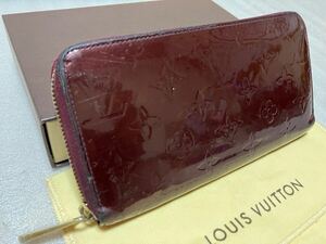 1円〜 LOUIS VUITTON ルイヴィトン ヴェルニ アラマント ジッピーウォレット M93575 ラウンドファスナー 長財布 モノグラム レディース財布