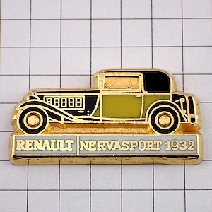 ピンバッジ・ルノーの車1932年 RENAULT FRANCE◆フランス限定ピンズ◆レアなヴィンテージものピンバッチ