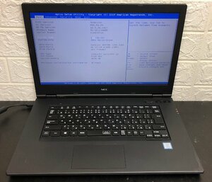 1円～ ■ジャンク NEC VersaPro VKL21/AA-5 / 第8世代 / Core i3 8145U 2.10GHz / メモリ 4GB / SSD 256GB / 15.6型 / OS無し / BIOS起動可