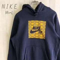 NIKE　ナイキ　SB プリントロゴ　パーカー　プルオーバー 　古着　L