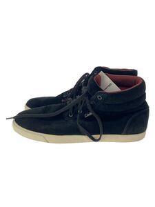 Clarks◆スウェードハイカットスニーカー/US7.5/BLK