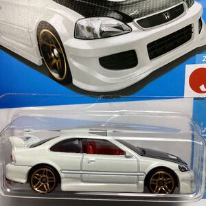 ☆ホットウィール☆　ホンダ　シビック　Si 白　Hot Wheels