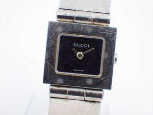 29194b①【1円スタート】GUCCI グッチ 稼動品 600L スクエア ブレスウォッチ レディース 時計 クオーツ ケース21mm