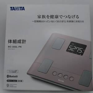 1192 【未使用】TANITA タニタ 体組成計 BC-333L-PK ピンク スマホと連携 150kgまで 体重計