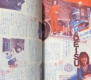 岡田有希子掲載雑誌創刊号 1984年・渡辺典子 原田知世・早見優・