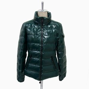 極美品 羽毛 定価29万◇MONCLER BADY ショートダウンジャケット シャイニーグリーン アイコンマーク モンクレール バディ ブルガリア製