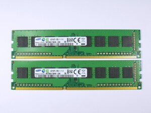 【中古】SAMSUNG PC3-12800 DDR3-1600 4GB×2枚 合計8GB M378B5173BH0-CK0