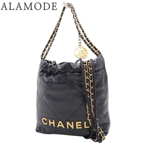 シャネル CHANEL 22 ミニ ハンドバッグ カーフスキン 黒 AS3980 B08037 94305 レディース 40803001822【アラモード】【fuyu】