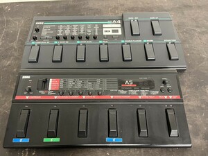 音出し確認済み！KORG コルグ ギターエフェクター ベースエフェクター A5 GTR A4 B 2点セット 本体のみ