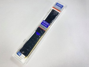 DA30 SEIKO セイコー 18mm 純正革ベルト サイドワニ ブラック ネコポス送料無料