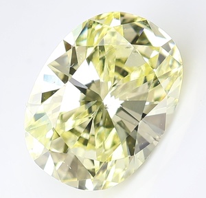 【100円～】0.634ct 天然ダイヤ Fancy Light Yellow (ナチュラルカラー)SI1 OV