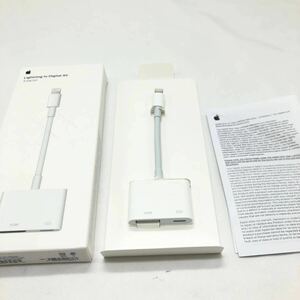  Apple アップル Lightning Digital AV Adapter AVアダプタ MD826AM 中古 動作未確認 ライトニング　KN-SMMS