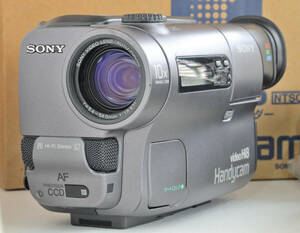 撮ってみました SONY VideoHi8 CCD-TR3 付属品付（中古品）機能動作OK