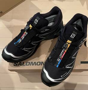 国内正規品 SALOMON XT-6 XT6 サロモン GTX ゴアテックス GORE-TEX スニーカー US10 28 28.0 試着のみ ブラック 黒 シルバー