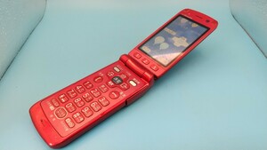 K696 docomo FOMA らくらくホン F-09B FUJITSU 富士通/ガラケー/ケータイ 簡易動作確認＆簡易清掃＆初期化OK 判定○ 現状品 送料無料　