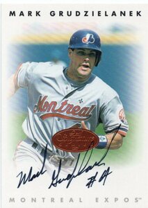 MLB 1996 LEAF（DONRUSS) SIGNATURE 　MARK GRUDZIELANEK マーク・グルジエラネク 直筆サイン　 新品ミント状態品 　