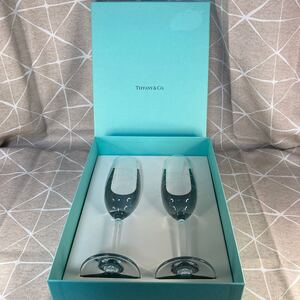 ティファニー TIFFANY Co シャンパングラス ペア ペアグラス カデンツ 2客 中古品