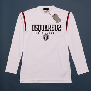 わけあり 汚れ B品 ディースクエアード メンズ ロングスリーブＴシャツ ホワイト サイズL DSQUARED2 S74GD1218 S24658 100 WH