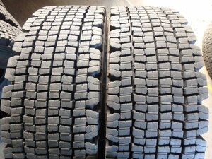 B63 2023年製 約7.5-8分山 送料無料【215/70R17.5 123/121】ブリヂストン W970 スタッドレス 2本