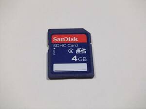 SDHCカード 4GB CLASS4 フォーマット済み SanDisk