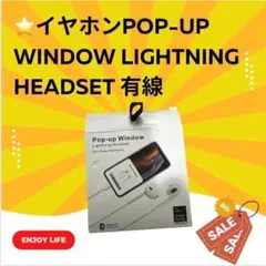 ⭐️イヤホンPop-up Window Lightning Headset 有線