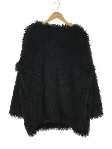 s’yte◆22AW/Poudre Fur Crew Neck Pullover/スウェット/3/ポリエステル/ブラック//