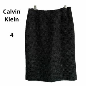 美品 Calvin Klein カルバンクライン スカート ブラック 4