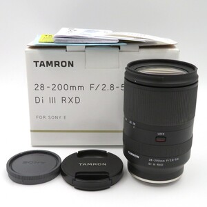 1円〜 TAMRON タムロン 28-200ｍｍ F2.8-5.6 Di III RXD FOR SONY Eマウント 高倍率ズームレンズ 箱付 動作未確認 y191-3327674【Y商品】