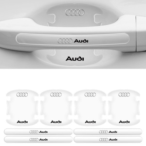 アウディ Audi ドアハンドル プロテクター 8ピース シリカゲル材質 シール カバー 保護フィルム アクセサリー ステッカー デカール　⑬