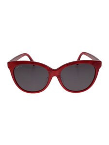 GUCCI◆サングラス/ウェリントン/プラスチック/RED/BLK/レディース/GG0081SK