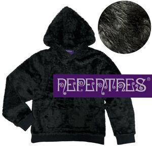 レア■NEPENTHES■フェイクファー アンドレ フーディー パーカー XS 黒 ブラック ネペンテス andre hoody ニードルス S2W8 男女兼用