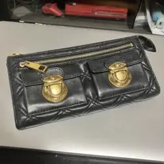 【MARC JACOBS】 マークジェイコブス / キルティング レザー 長財布