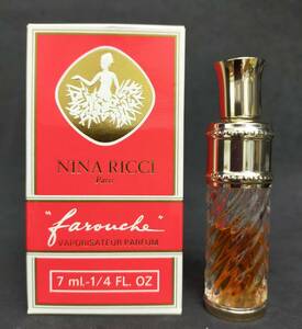 香水 NINA RICCI farouche PARFUM 7ml 残量5割以上 ニナリッチ ファルーシュ