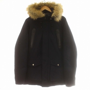 ショット SCHOTT SNORKEL DOWN PARKA ダウンコート ジャケット フード ファー L ネイビー 紺 /☆G メンズ