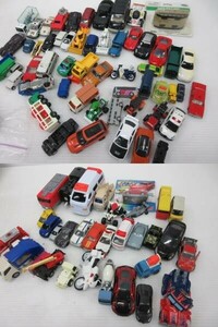 自◆再/ミニカー/セットまとめ売り/TOMICA 他/清掃車/パトカー/乗用車/スポーツカー/現状品◆ZK 9.9-856