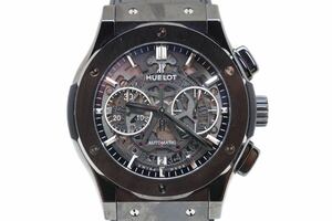 ウブロ/HUBLOT/クラシックフュージョン/クロノグラフ/525.CM.0170.LR/チタン/セラミック/メンズ/自動巻き/AT/スケルトン