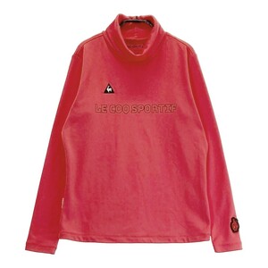 LECOQ GOLF ルコックゴルフ 裏起毛 タートルネック 長袖Tシャツ レッド系 L [240101220391] ゴルフウェア レディース