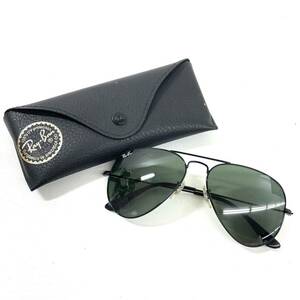 春392☆【中古品】RayBan レイバン RB3025 サングラス AVIATOR LARGE METAL アビエーター ティアドロップ ケース付き ☆