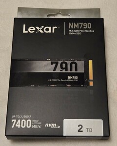 【1円スタート】 lexar m.2 NVMe SSD NM790 2TB 7400MB/s 使用3ヶ月